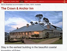 Tablet Screenshot of crownandanchoreden.com.au